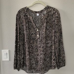 Fun Leopard print Tunic with long sleeves
